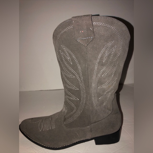 Silvia Cobos Rodeo Gray Boots - Suede Western Cowgirl/Cowboy Size 11 NWOB - Picture 5 of 11